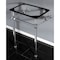 Fauceture Templeton 24" x 20-3/8" x 33-3/16" Acrylic Console Sink Legs, Chrome VAH282033C - alternate 3